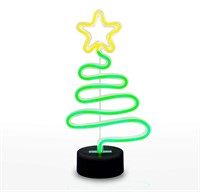2 Gift Republic Festive Christmas Tree Neon Lights