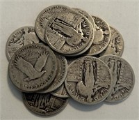 (14) Standing Liberty Quarters