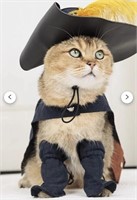 Pet cat puss in boots costume