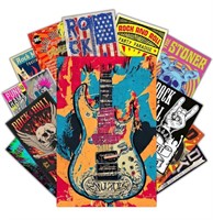 Rock n Roll Posters for Room Decor 8" x 12"