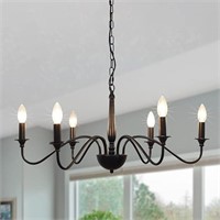 Rustic Chandeliers Farmhouse 6-Light French Countr