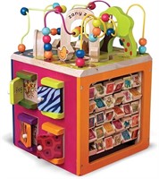 B. Toys - Zany Zoo - Wooden Activity Cube - Educat