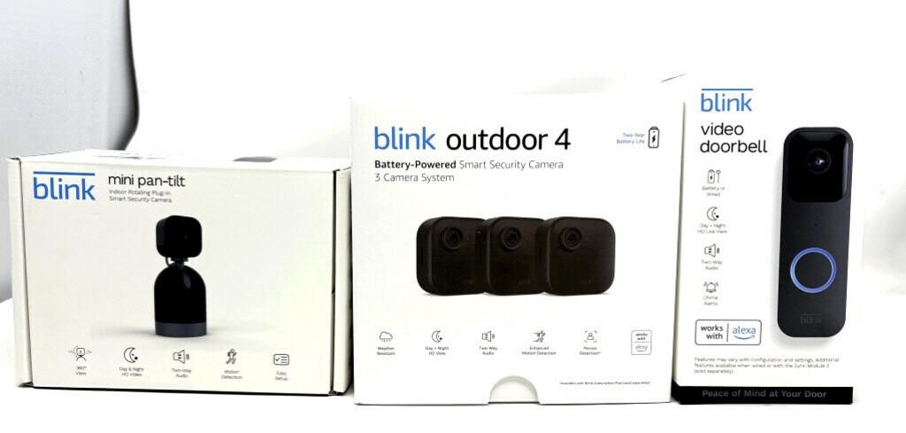 Blink 3 Piece Security System * Pre-owned
