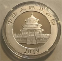 2019 Panda 1-Oz Silver Round