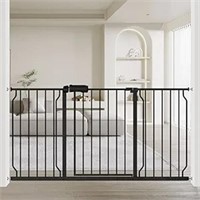 Fairy Baby Extra Wide Baby Gate Black 57.5-62