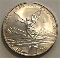 2000 1-Oz Libertad Silver Round