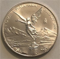 2005 1-Oz Libertad Silver Round