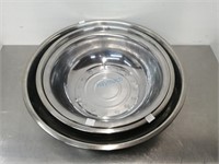 STAINLESS STEEL MIXING BOWL, 13", 15", 17.5"