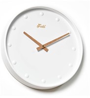 Fichl Bubble 12-Inch White Wall Clock