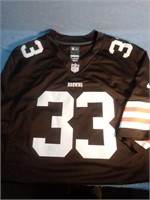 A Browns jursey from the brand Nike great