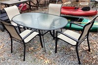 Nice Five Piece Outdoor/Patio Table And Chairs