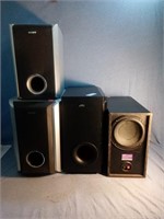 A lot of 2 speakers and 2 subwoofer , a pair of