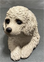 Vintage 1983 Sandicast Poodle Sculpture By Sandra
