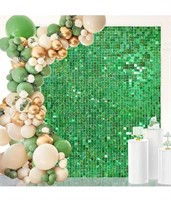 Shimmer Green wall backdrop for parties
