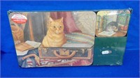 Cat Theme Place Mat & Coaster Set ( New In Pack )