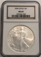 MS69 2006 American Silver Eagle