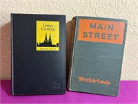 Sinclair Lewis Books Main Street & Elmer Gantry