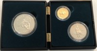 1995 Proof 3-Coin Civil War Photo Case Set