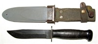 WWII USN Mark 1 Camillus Knife & Scabbard