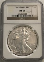 MS69 2014 American Silver Eagle