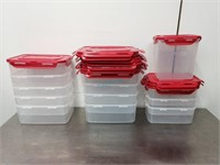 CLEAR POLY FOOD CONTAINER W/ LID