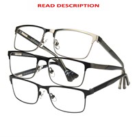 Foster Grant Square Reading Glasses 3pk, +1.75