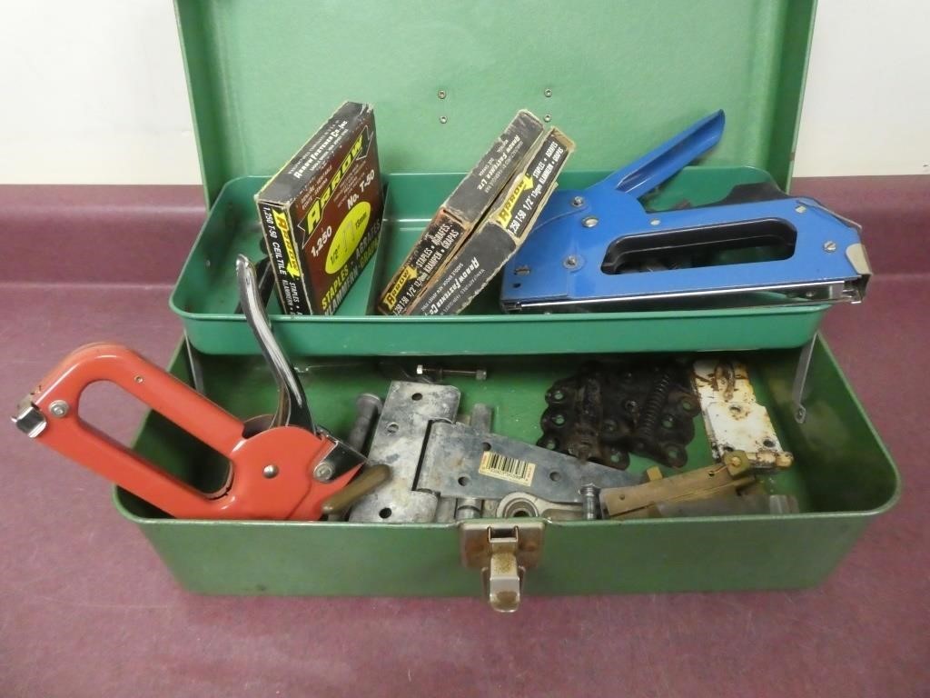 (2) Staple Guns & Tool Box