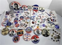 (115) POLITICAL PIN LOT -  EARLY DATE to