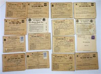 (15) WAR RATION BOOKS w/STAMPS