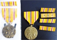 (2) ASIATIC PACIFIC CAMPAIGN MEDALS