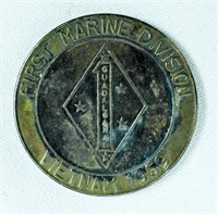 FIRST MARINE CORP 1969 VIETNAM COIN