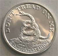 Boston Tea Party 1773 1-Oz Silver Round