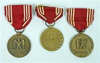 (3) FOR GOOD CONDUCT MEDALS