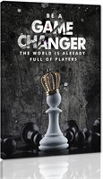 Framed Art 'Game Changer' Chess Poster 24Wx36H