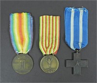 (3) FOREIGN MILITARY MEDALS / RIBBONS