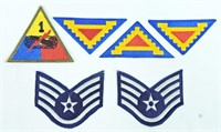 (6) MILITARY PATCHES
