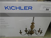 Kichler 5 light chandelier - faux pine and light o