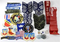 HUGE AIRFORCE PATCH / PIN / FLIGHT TAGS