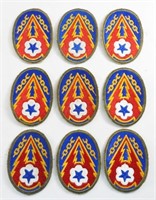 (9) ADSEC / ADVANCE SECTION WWII PATCHES