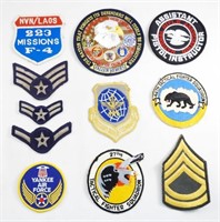 (11) MILITARY PATCHES - FALLEN HEROES,