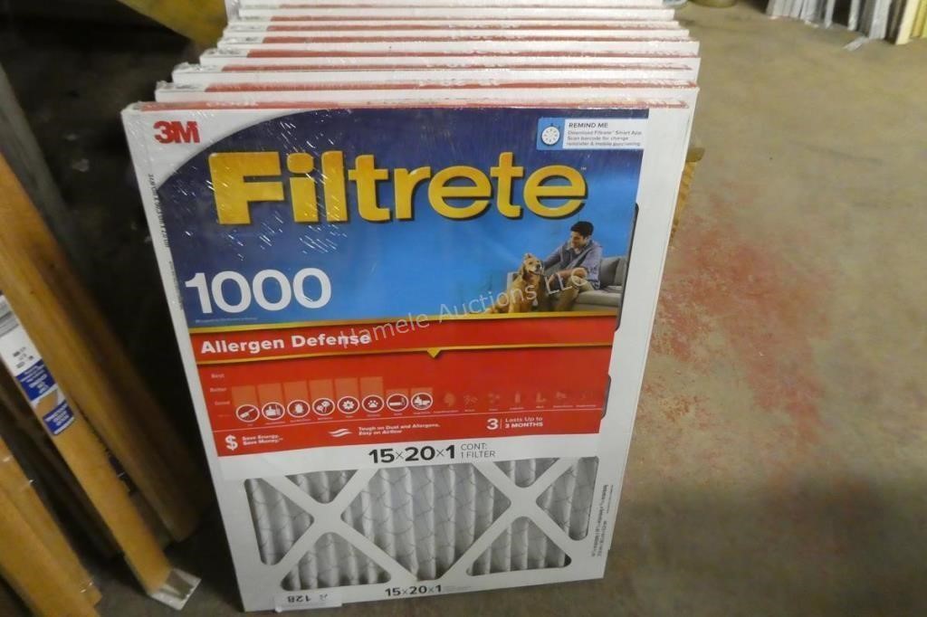 15 Filtrete air filters - 12" x 20" 1"