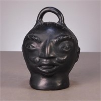 Black Clay Pottery Head Bank