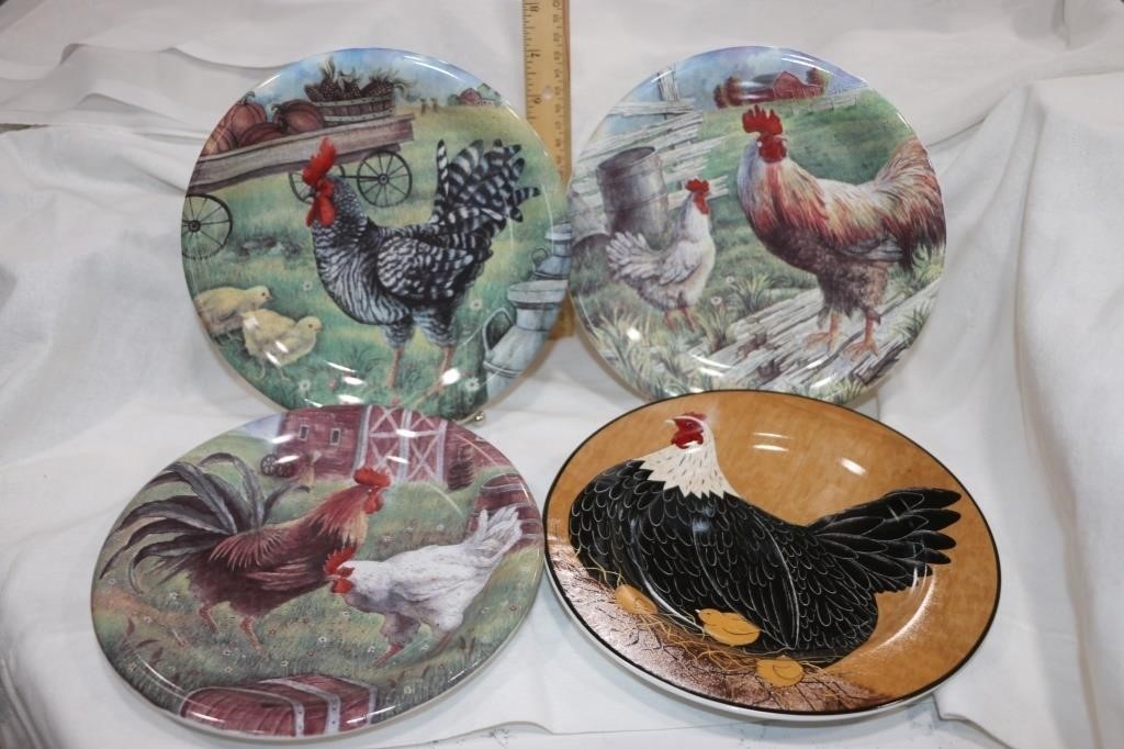 Rooster & Hen Plates