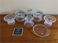 Lot of Assorted Glass Candle Stick/Candle Bases