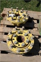 PAIR OF JOHN DEERE TRACTOR DUAL HUBS