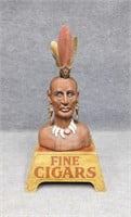 Carved Wood Native American Bust, Signed: Avarista