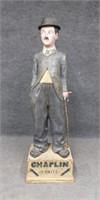 Carved Polychrome Figure of Charlie Chaplin