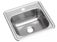 Dayton Stainless Steel 1-hole Drop-in Bar Sink