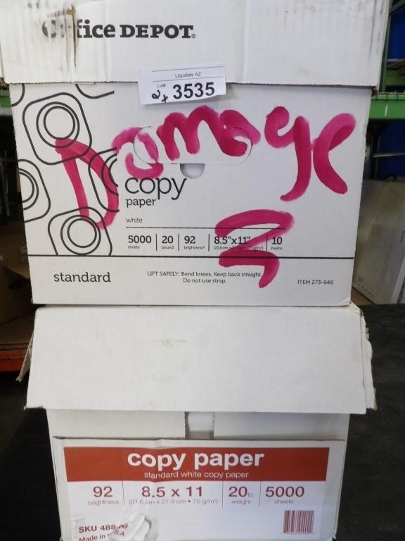 2 Cases Of Copy Paper