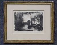 Maurice De Vlaminck Lithograph 'Paysage'